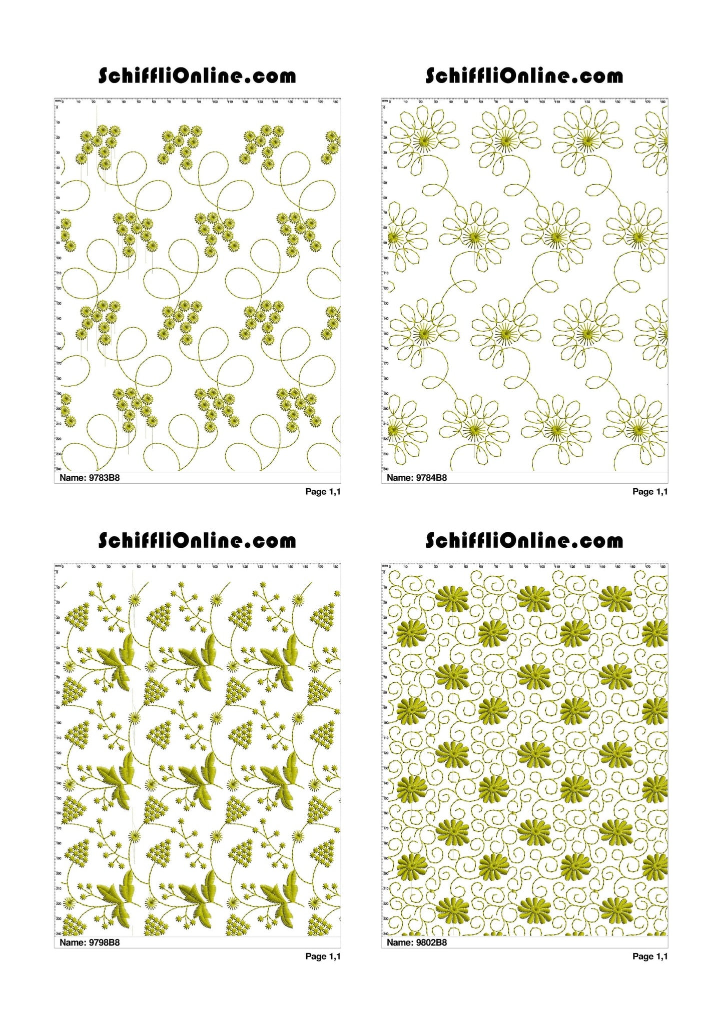 ALLOVER BORER 8X4 VOL 1 - 500 DESIGNS