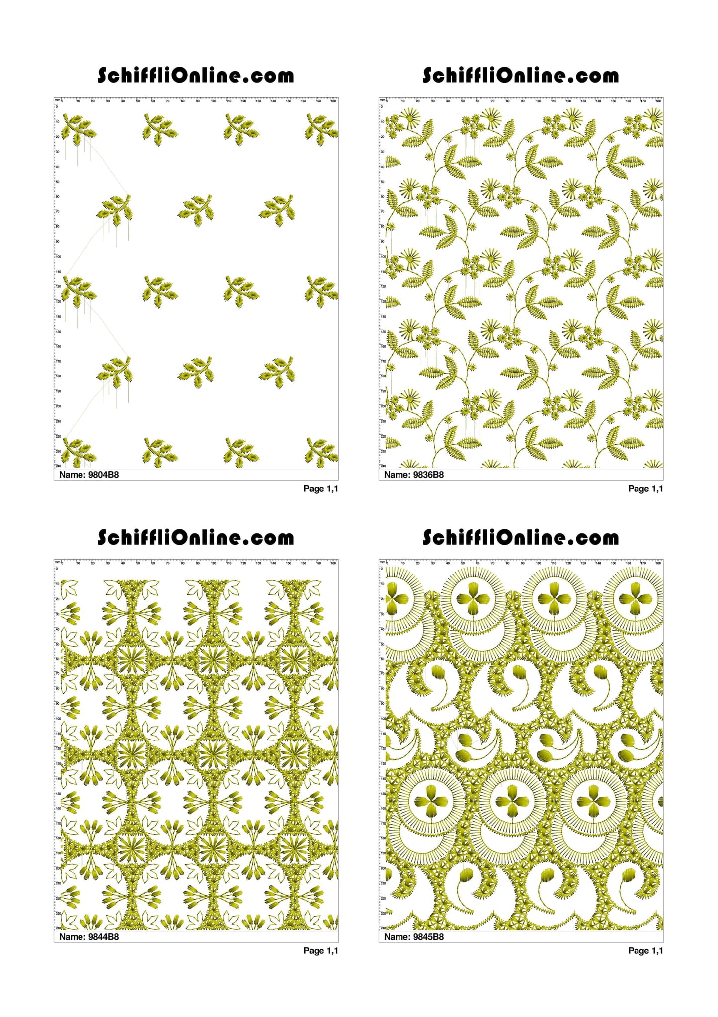 ALLOVER BORER 8X4 VOL 1 - 500 DESIGNS