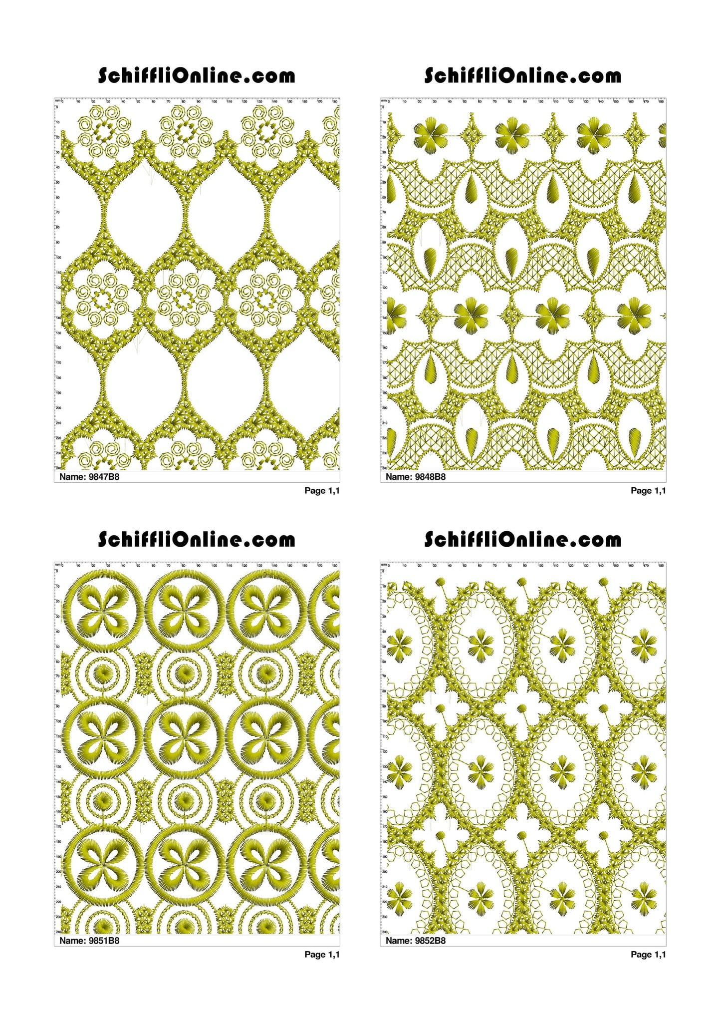 ALLOVER BORER 8X4 VOL 1 - 500 DESIGNS