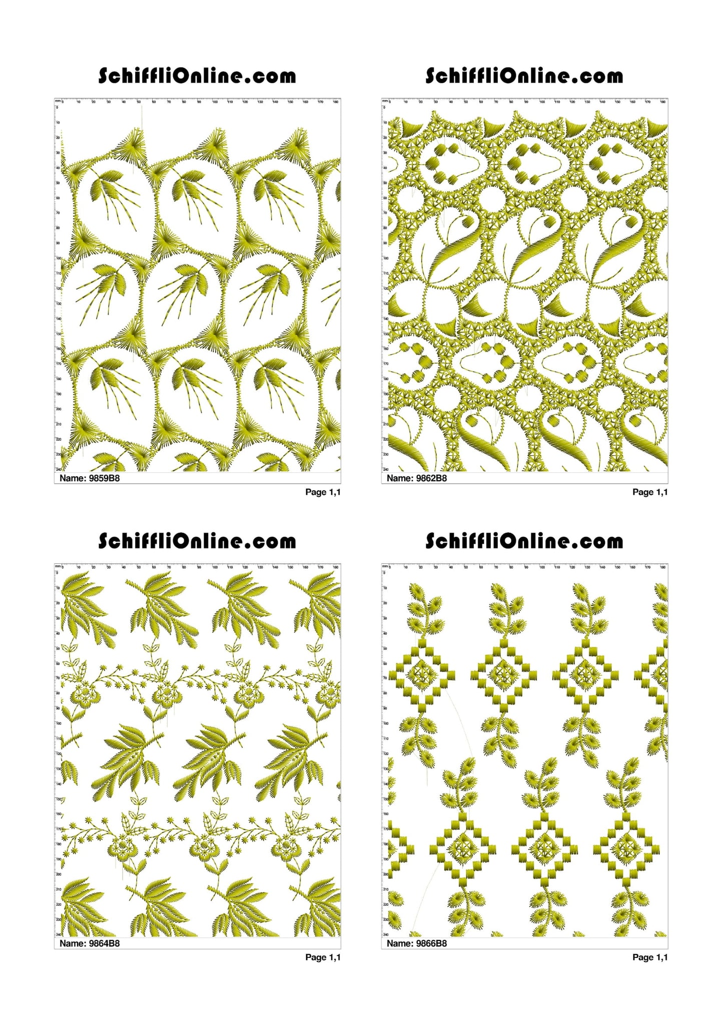 ALLOVER BORER 8X4 VOL 1 - 500 DESIGNS