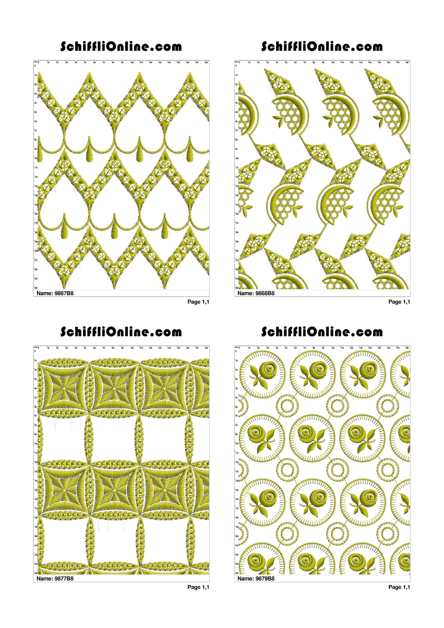 ALLOVER BORER 8X4 VOL 1 - 500 DESIGNS