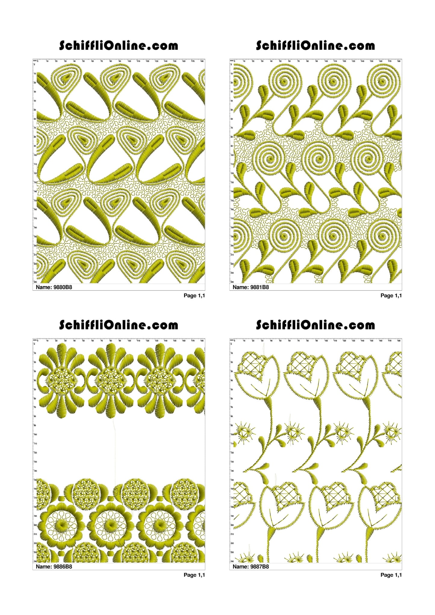 ALLOVER BORER 8X4 VOL 1 - 500 DESIGNS