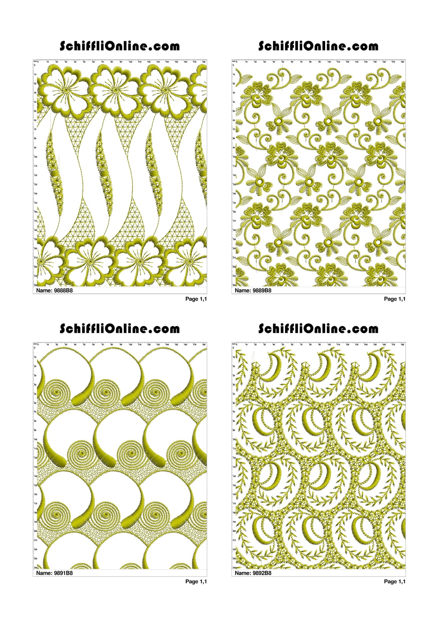 ALLOVER BORER 8X4 VOL 1 - 500 DESIGNS