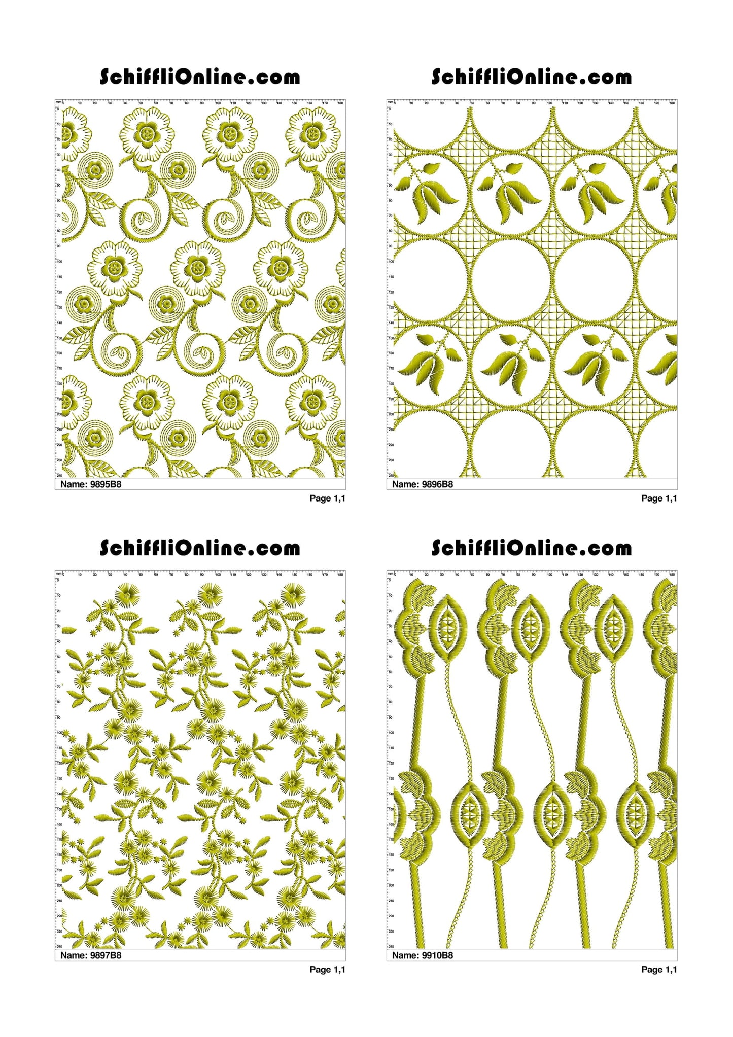 ALLOVER BORER 8X4 VOL 1 - 500 DESIGNS