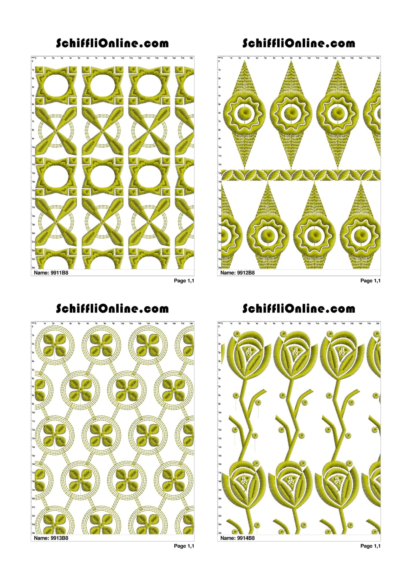 ALLOVER BORER 8X4 VOL 1 - 500 DESIGNS