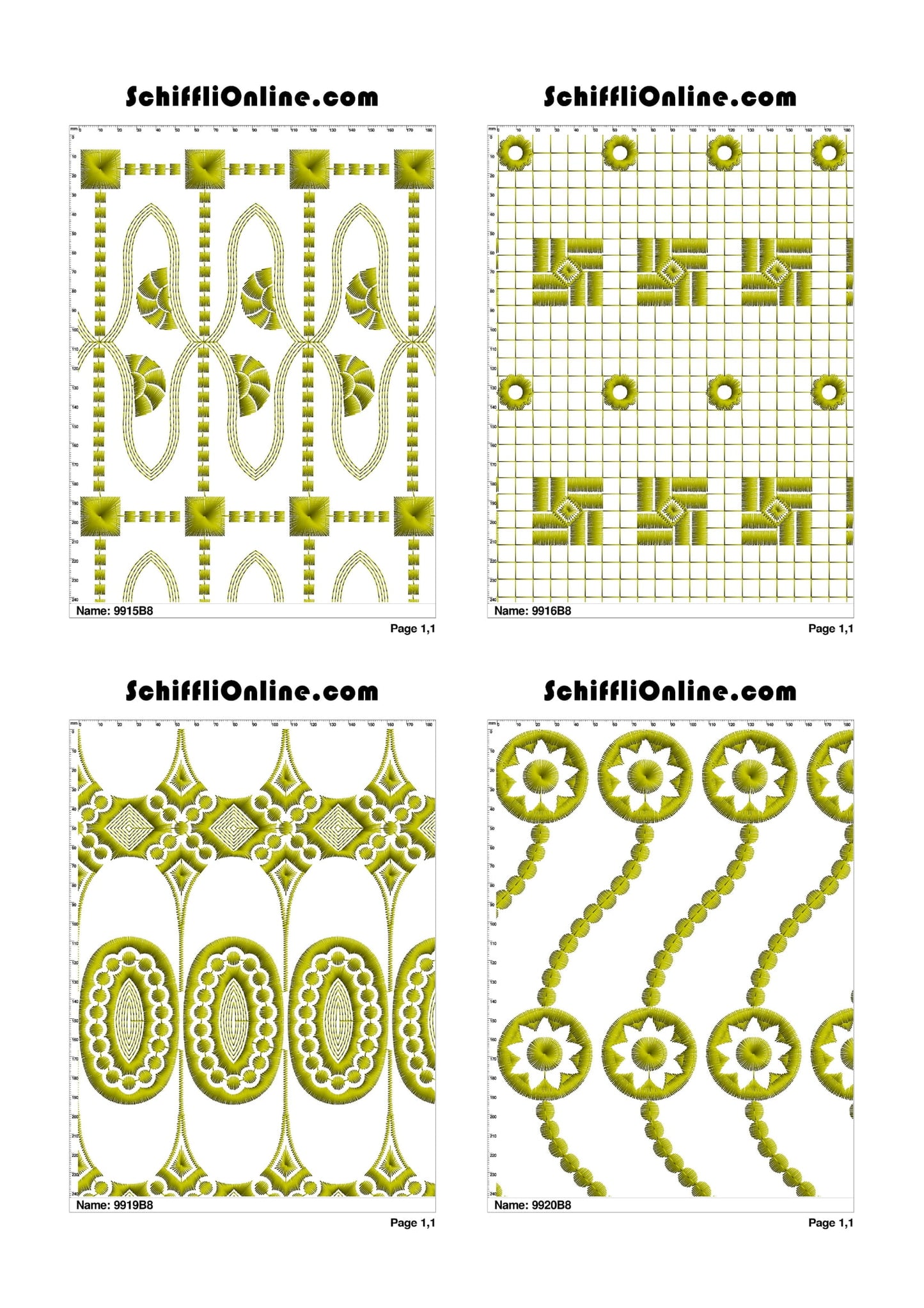 ALLOVER BORER 8X4 VOL 1 - 500 DESIGNS