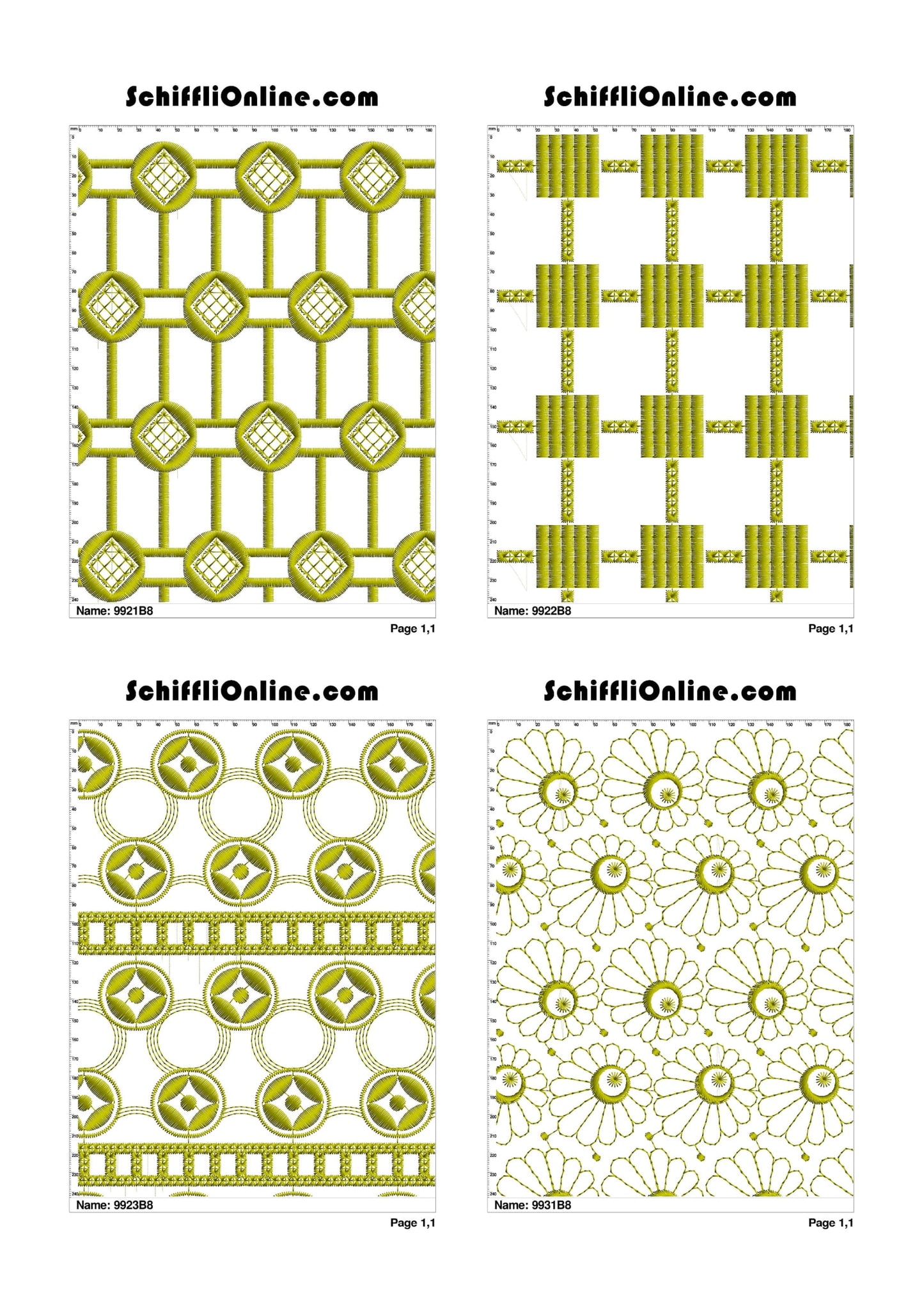 ALLOVER BORER 8X4 VOL 1 - 500 DESIGNS