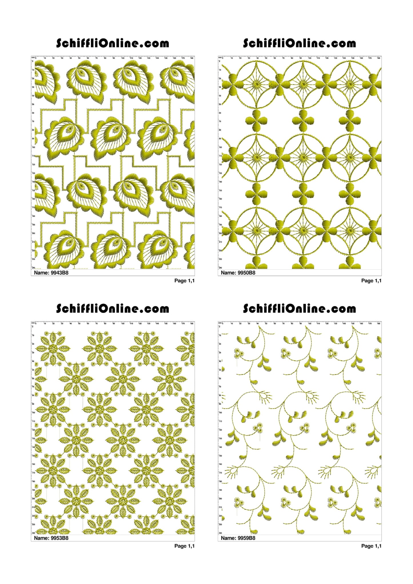 ALLOVER BORER 8X4 VOL 1 - 500 DESIGNS