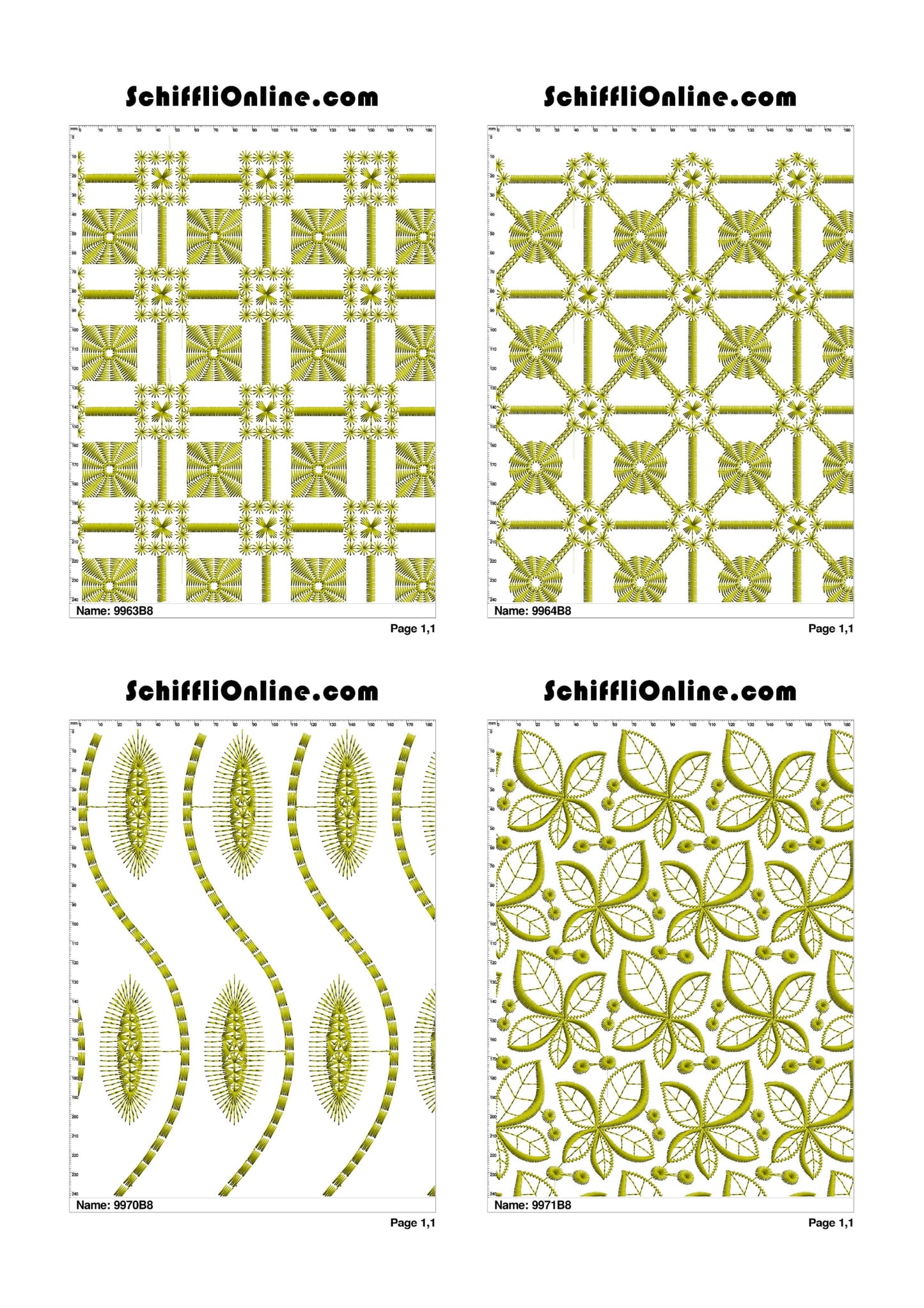 ALLOVER BORER 8X4 VOL 1 - 500 DESIGNS