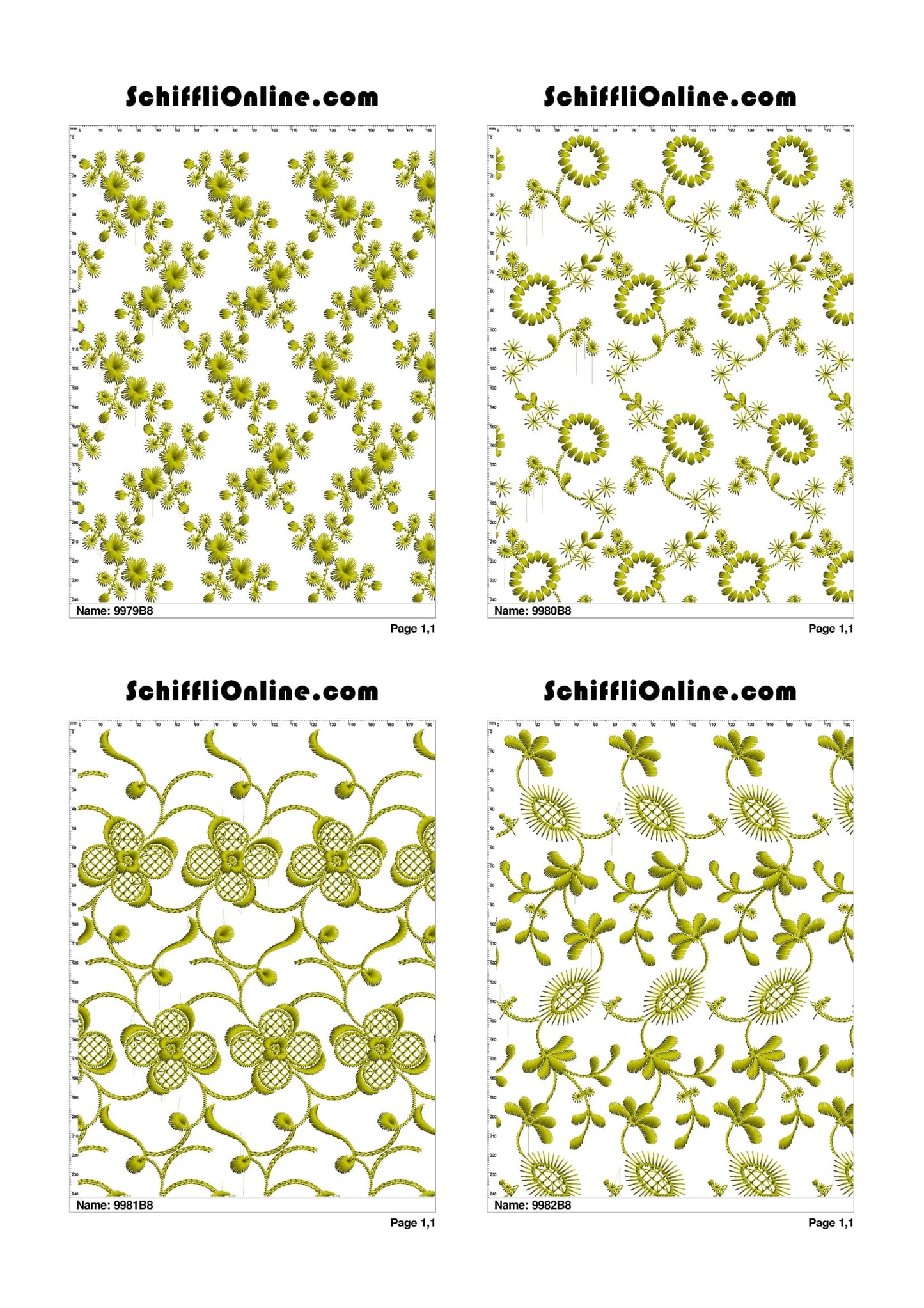 ALLOVER BORER 8X4 VOL 1 - 500 DESIGNS