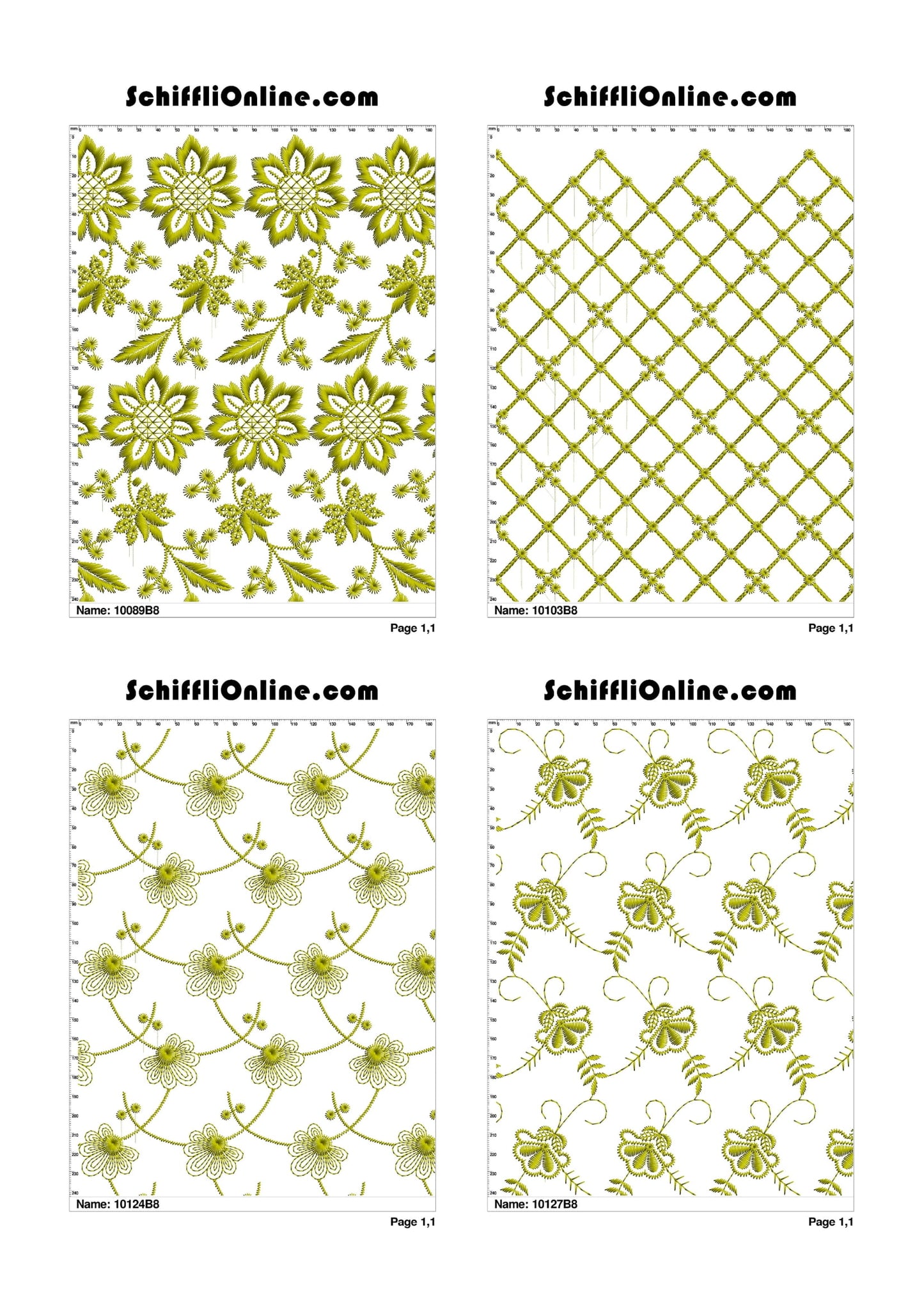 ALLOVER BORER 8X4 VOL 1 - 500 DESIGNS