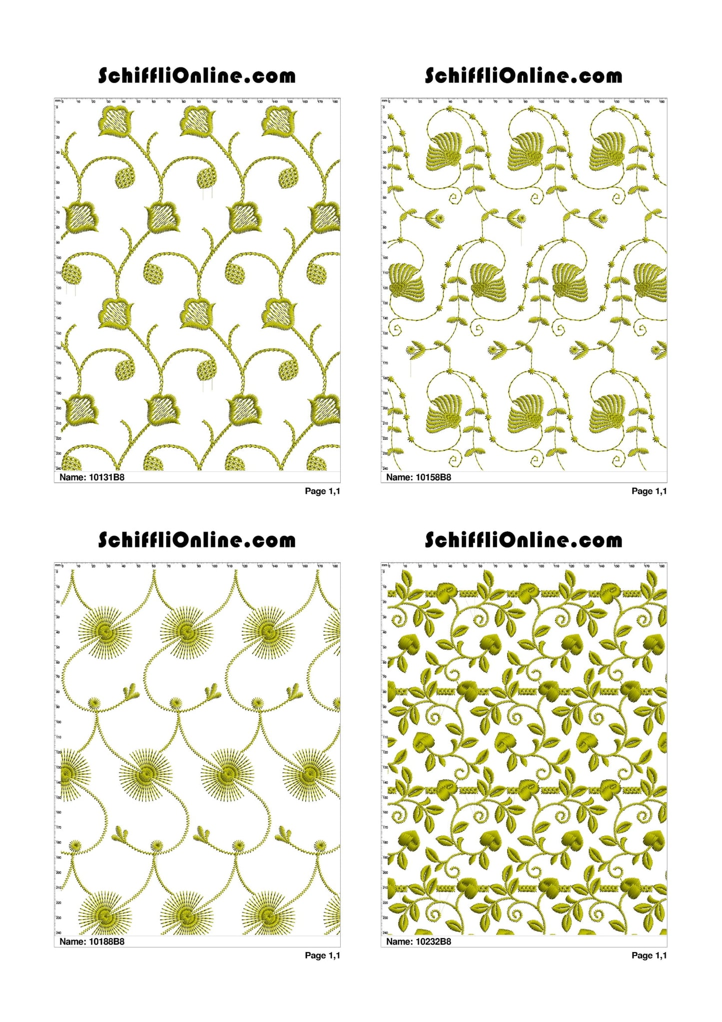 ALLOVER BORER 8X4 VOL 1 - 500 DESIGNS