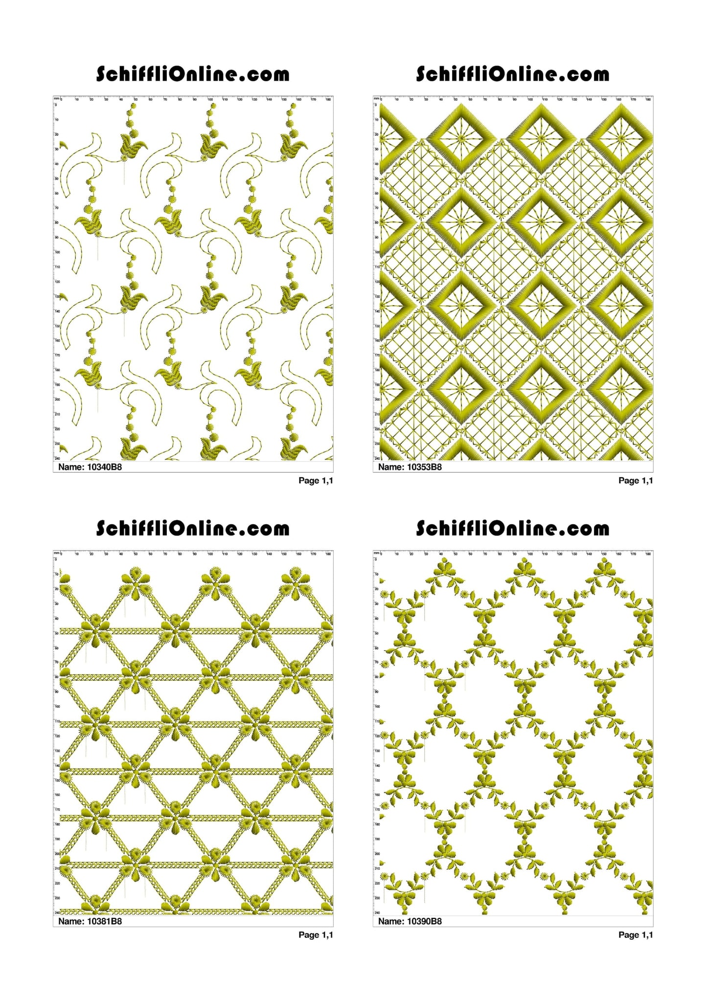 ALLOVER BORER 8X4 VOL 1 - 500 DESIGNS