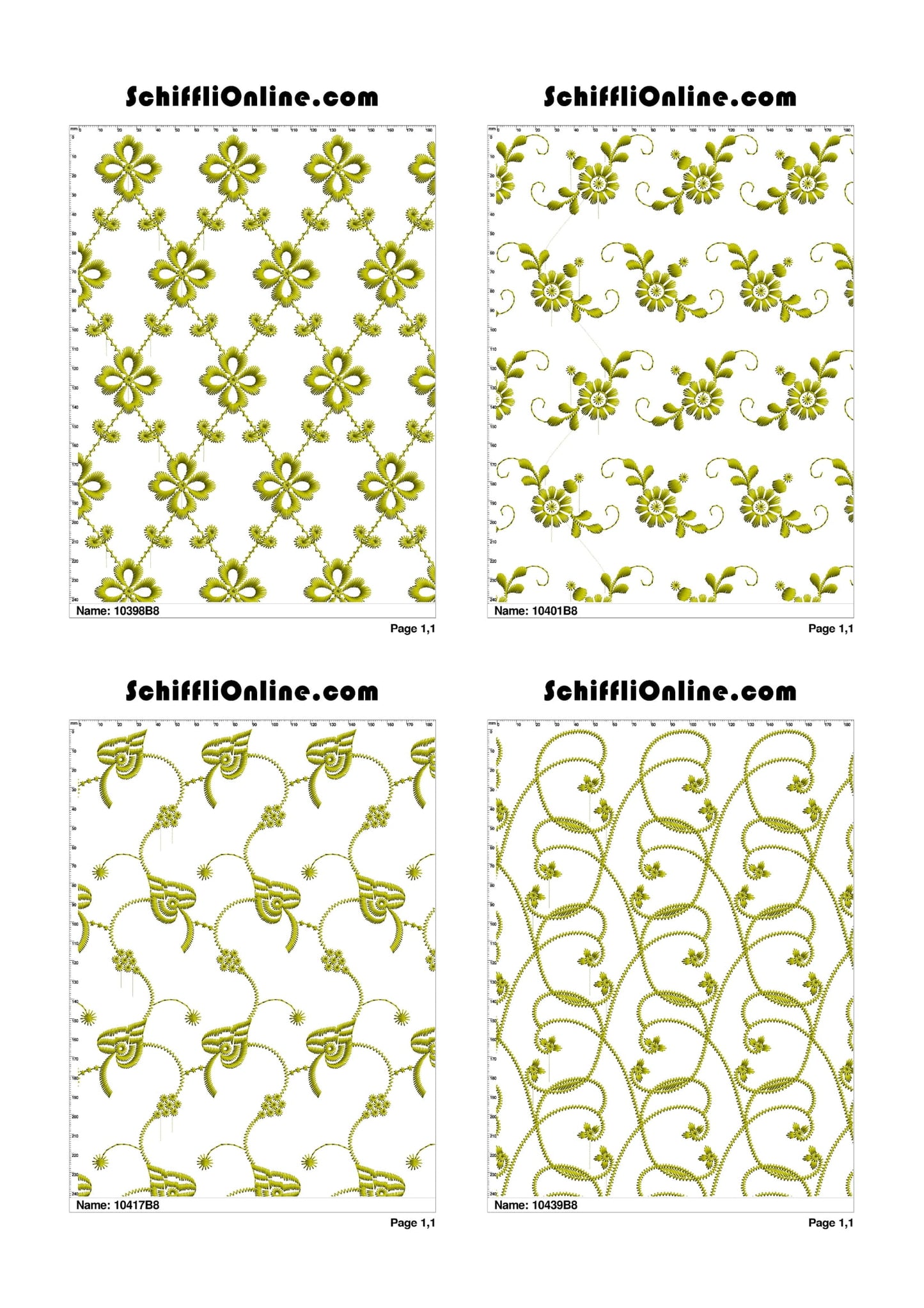 ALLOVER BORER 8X4 VOL 1 - 500 DESIGNS
