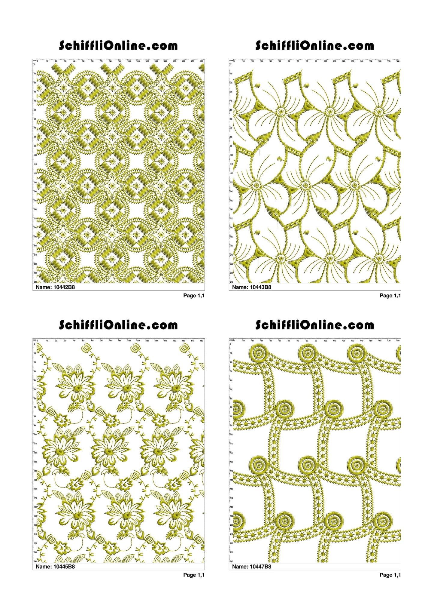 ALLOVER BORER 8X4 VOL 1 - 500 DESIGNS