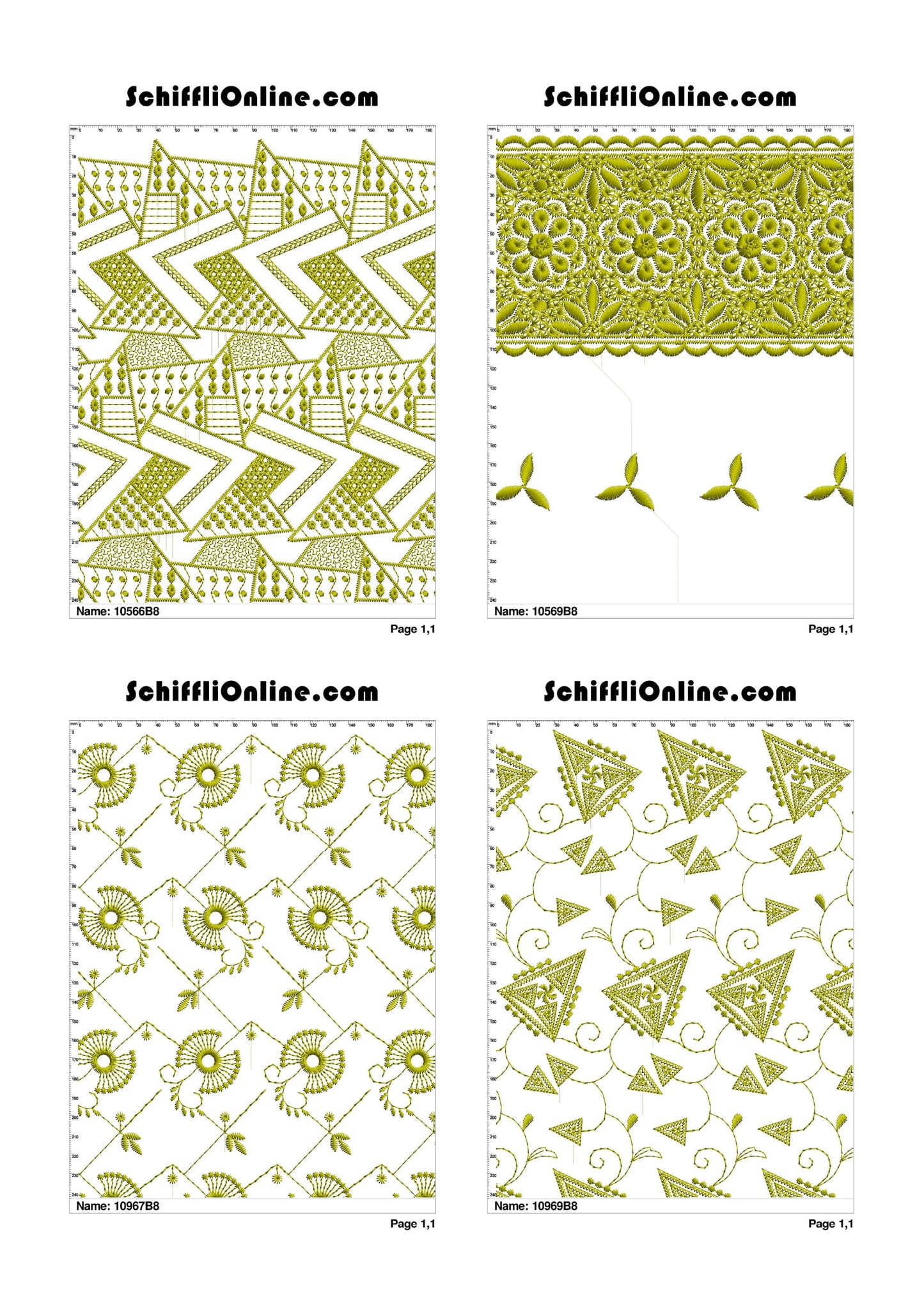 ALLOVER BORER 8X4 VOL 1 - 500 DESIGNS