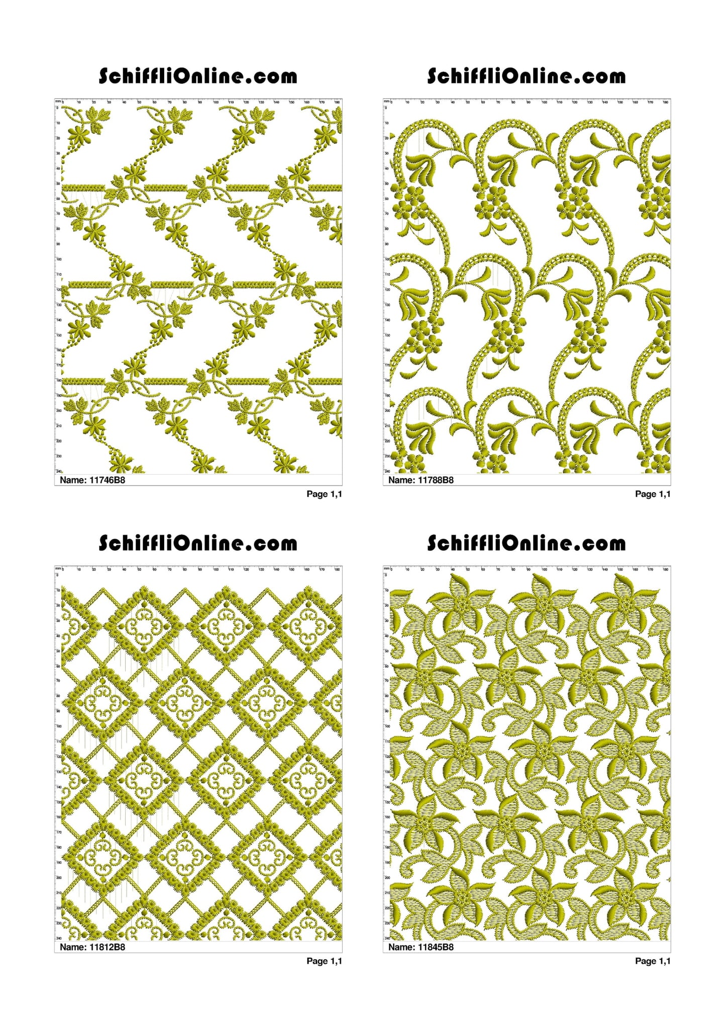 ALLOVER BORER 8X4 VOL 1 - 500 DESIGNS