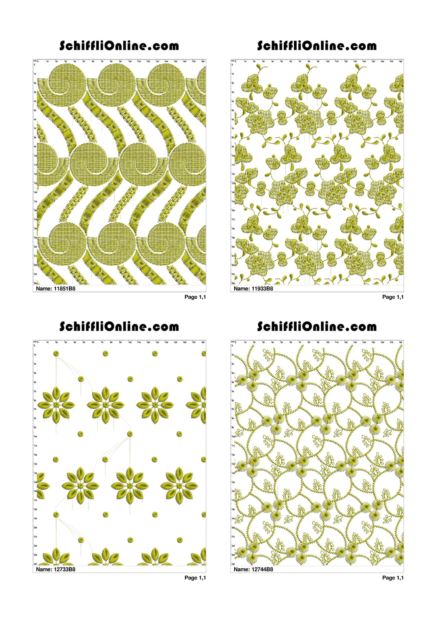 ALLOVER BORER 8X4 VOL 1 - 500 DESIGNS