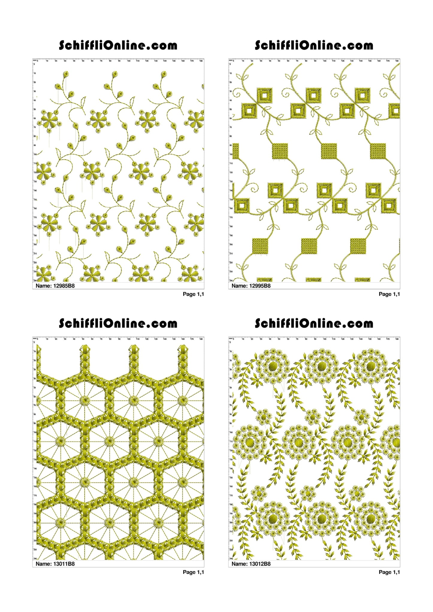 ALLOVER BORER 8X4 VOL 1 - 500 DESIGNS
