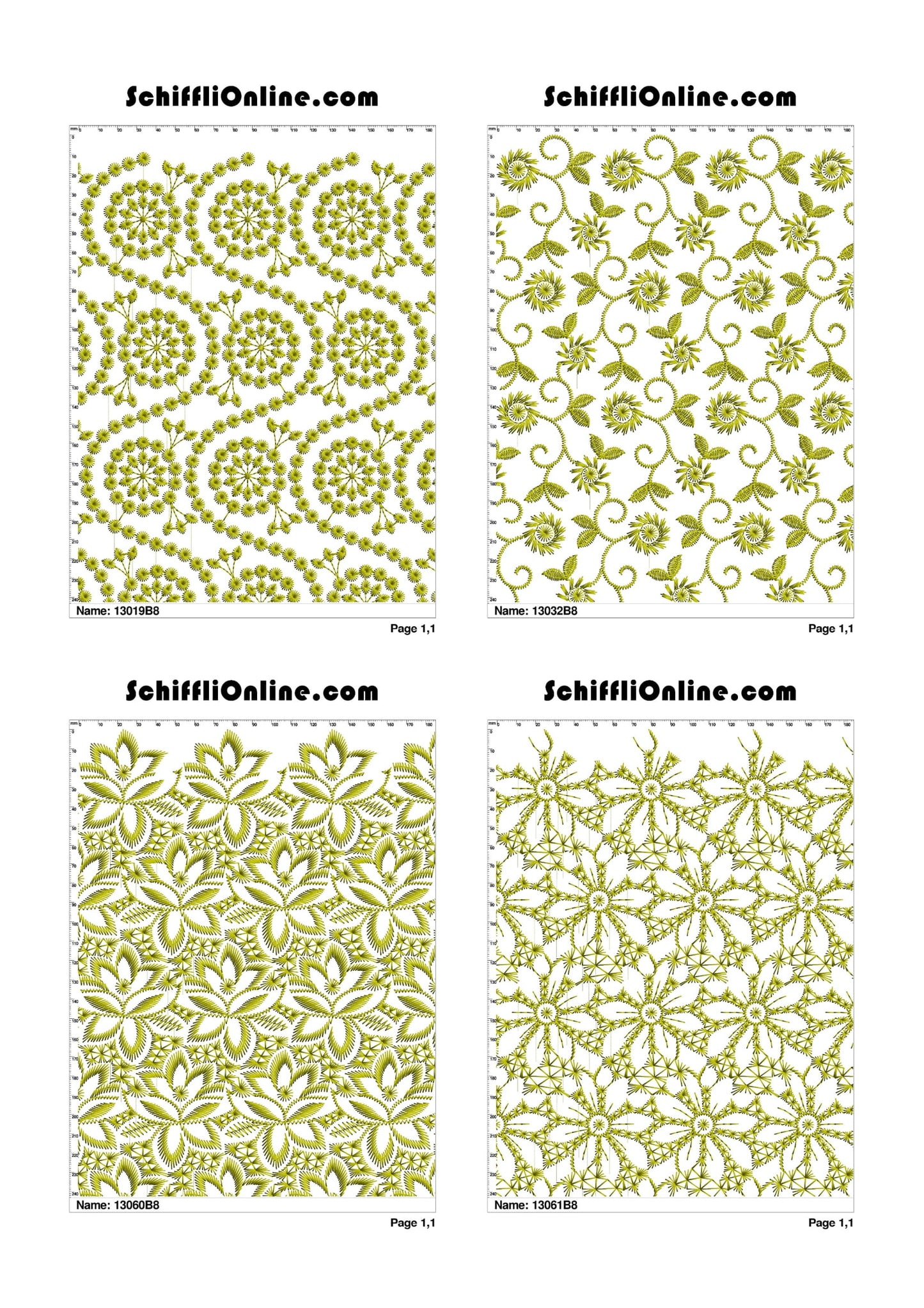 ALLOVER BORER 8X4 VOL 1 - 500 DESIGNS