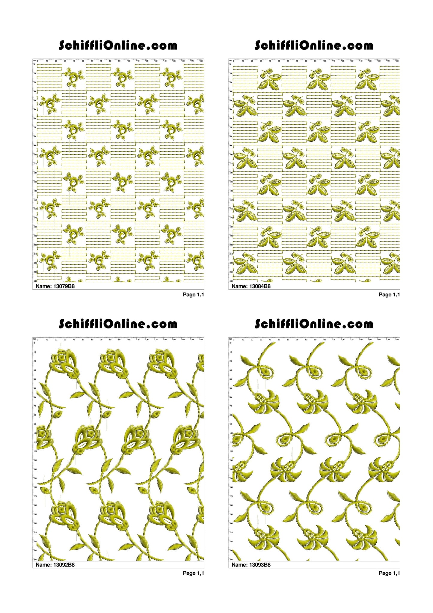 ALLOVER BORER 8X4 VOL 1 - 500 DESIGNS