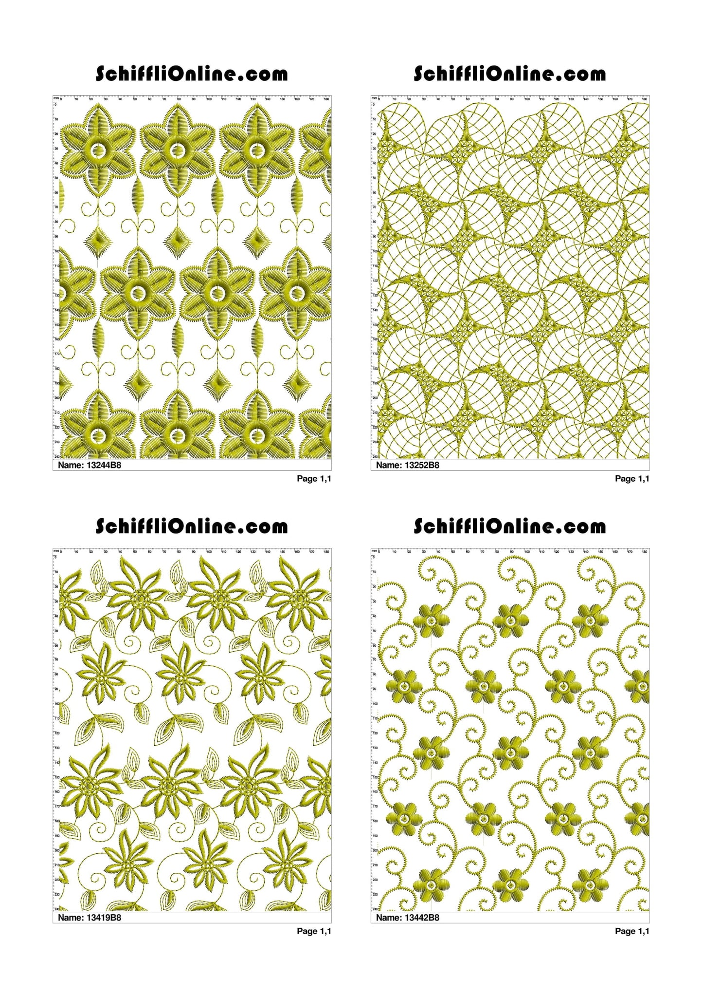 ALLOVER BORER 8X4 VOL 1 - 500 DESIGNS