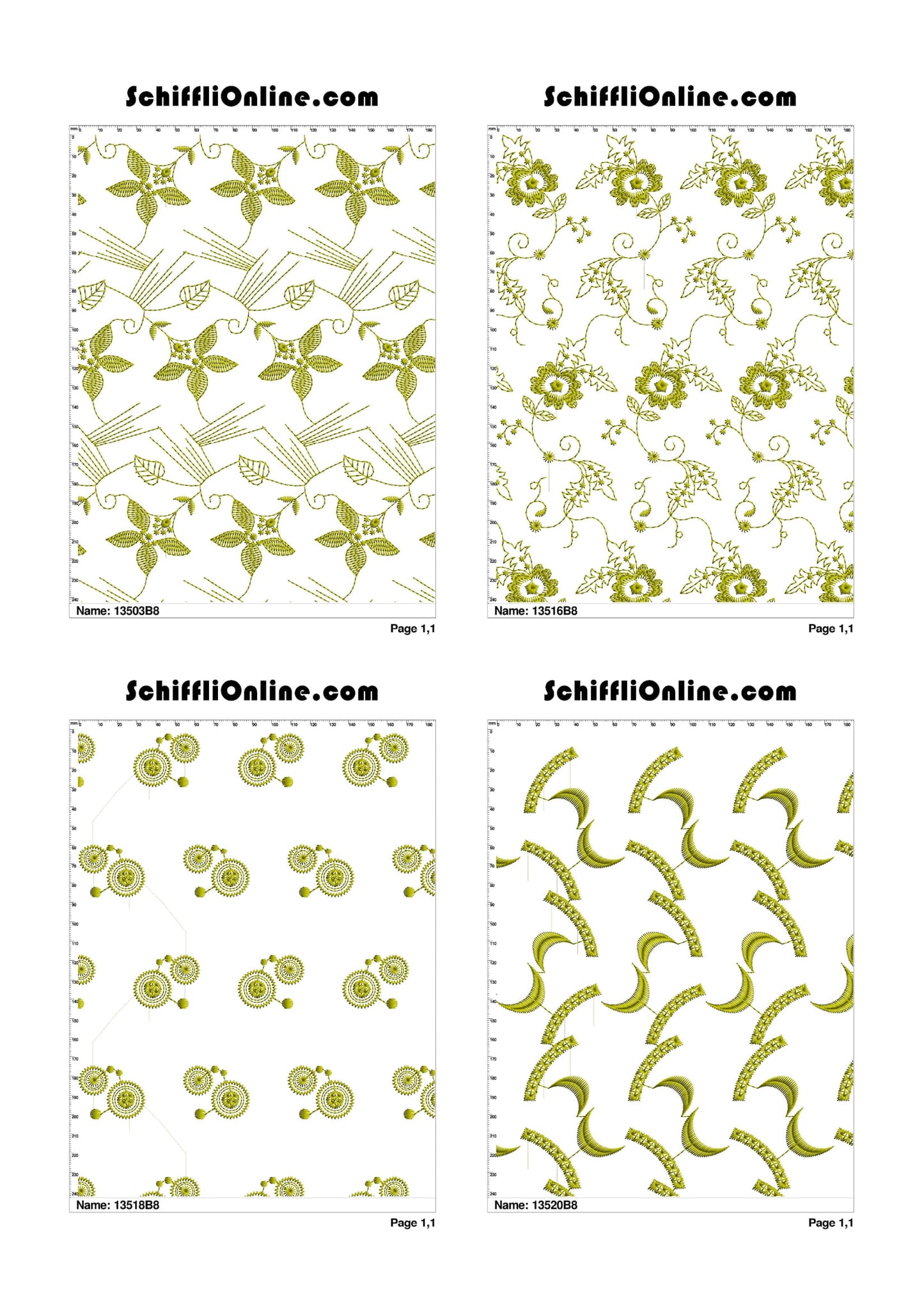 ALLOVER BORER 8X4 VOL 1 - 500 DESIGNS