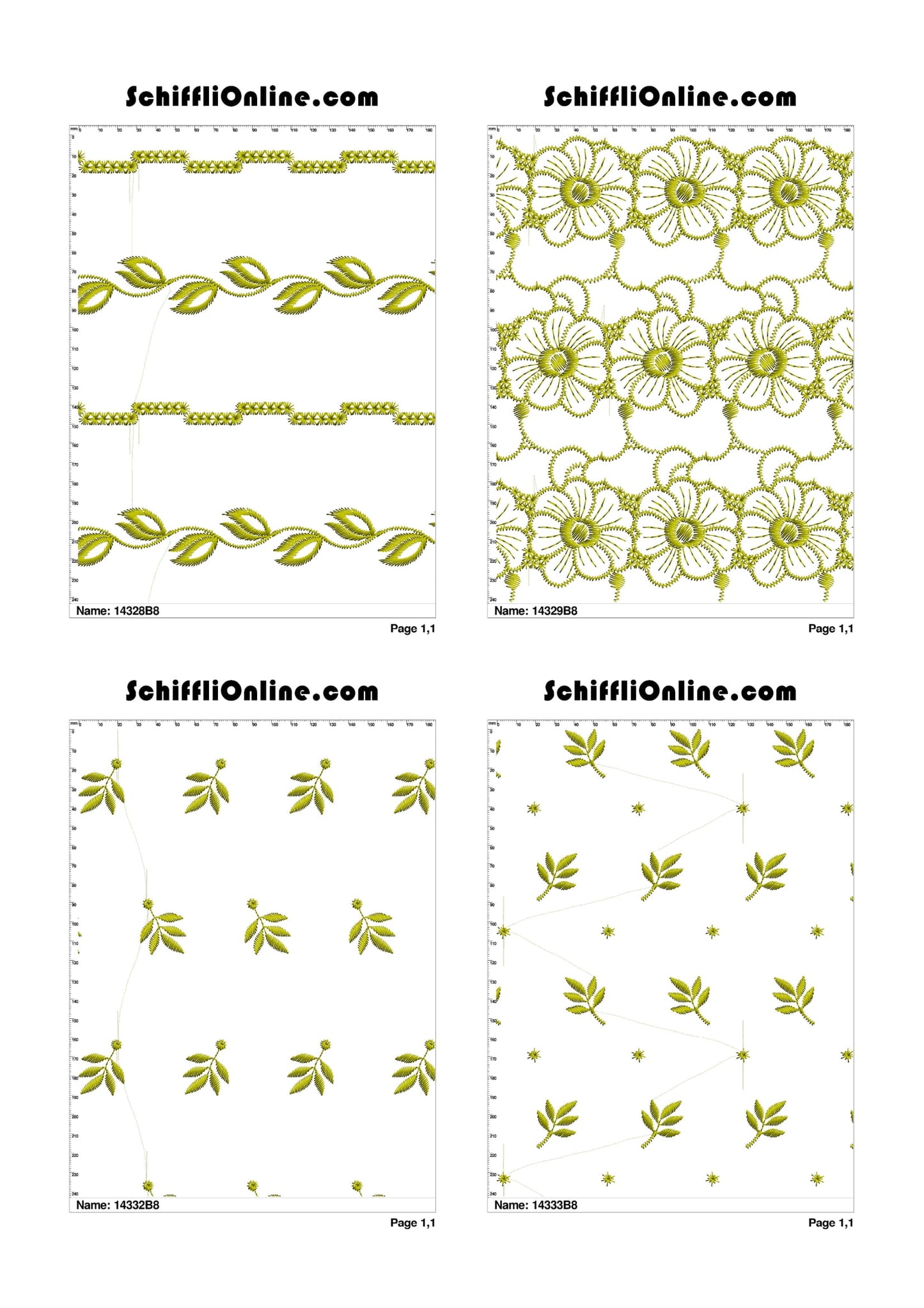 ALLOVER BORER 8X4 VOL 1 - 500 DESIGNS
