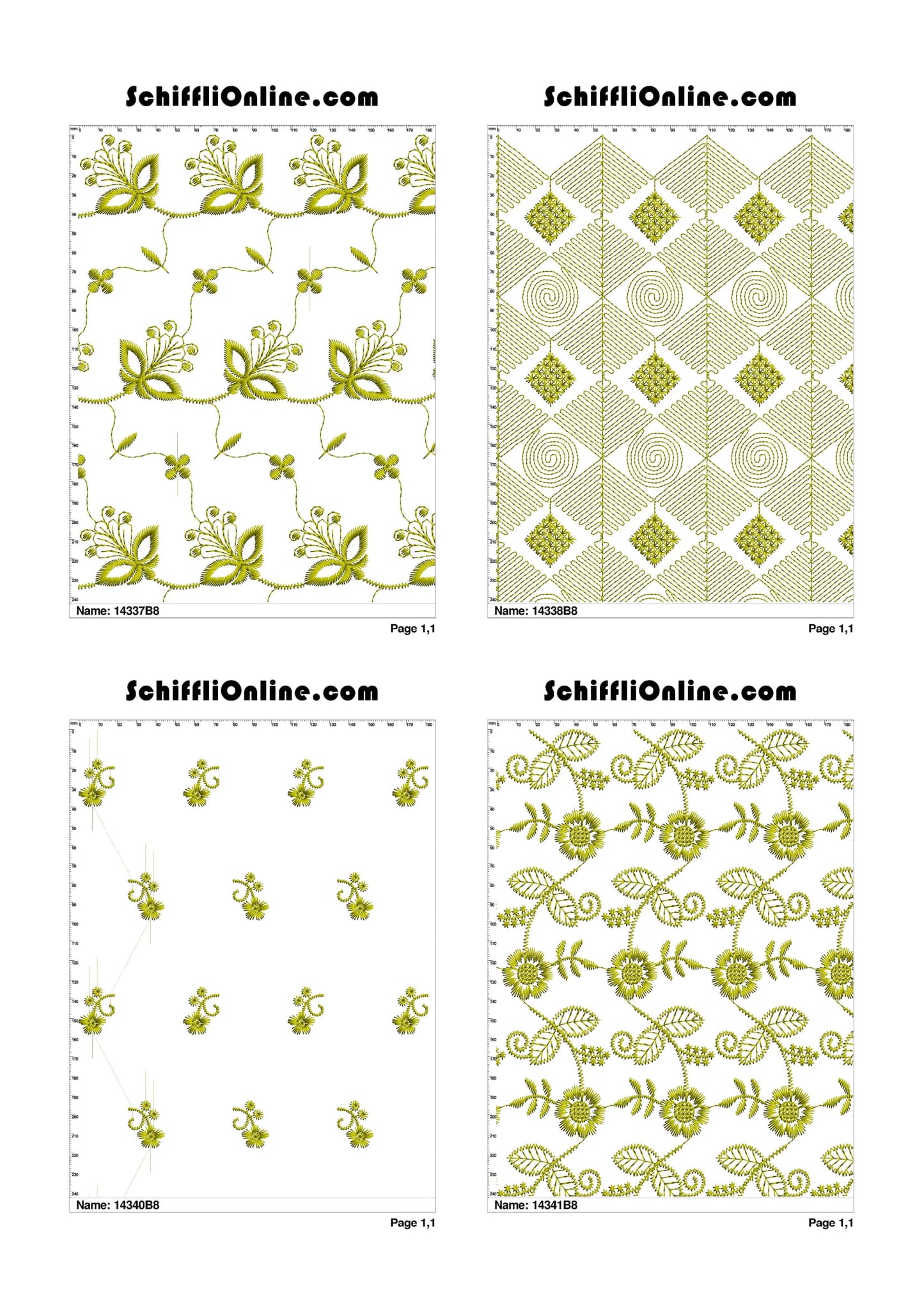ALLOVER BORER 8X4 VOL 1 - 500 DESIGNS