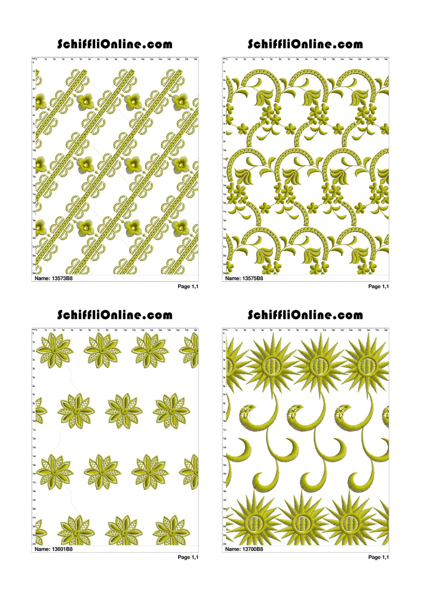 ALLOVER BORER 8X4 VOL 1 - 500 DESIGNS