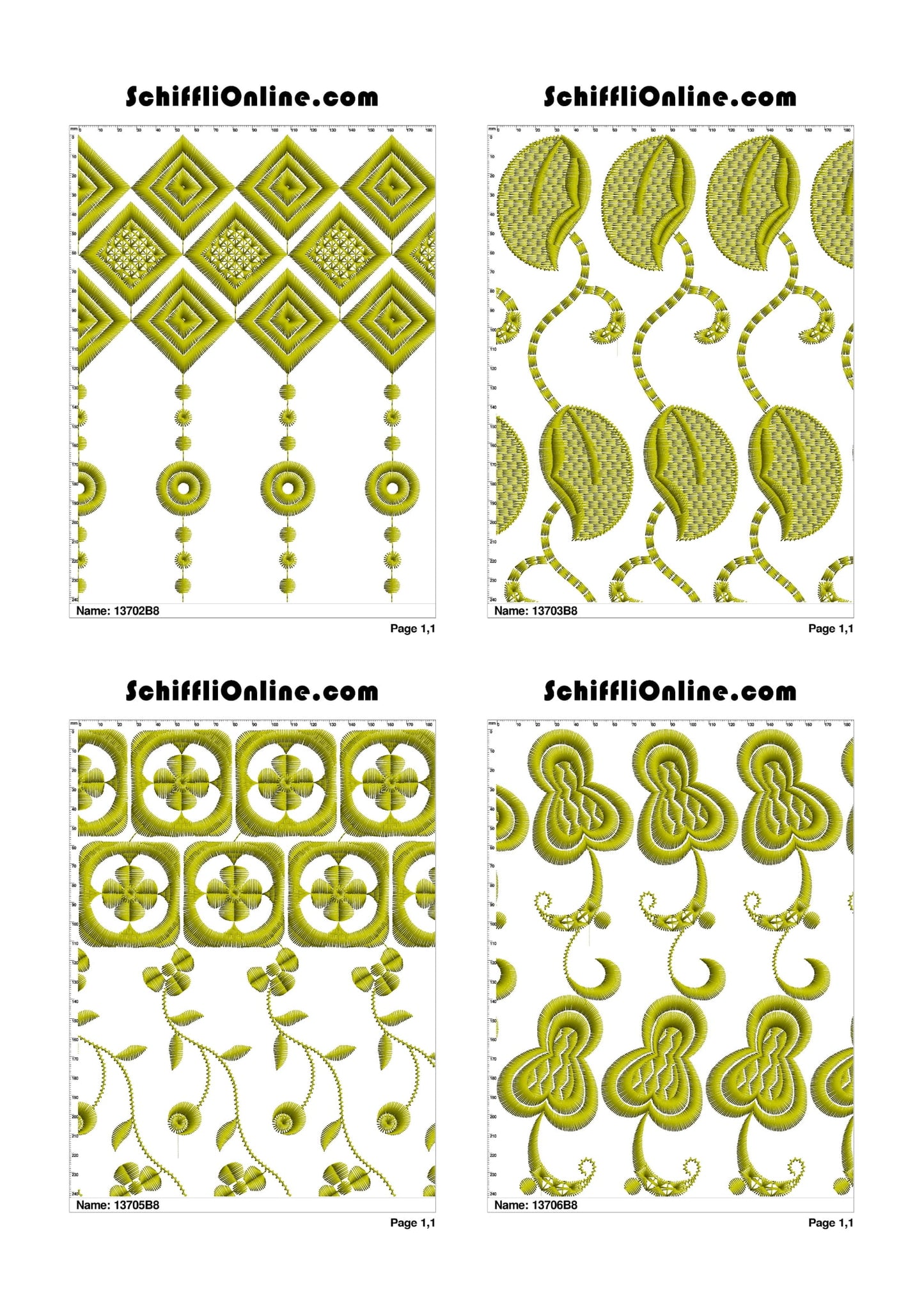 ALLOVER BORER 8X4 VOL 1 - 500 DESIGNS