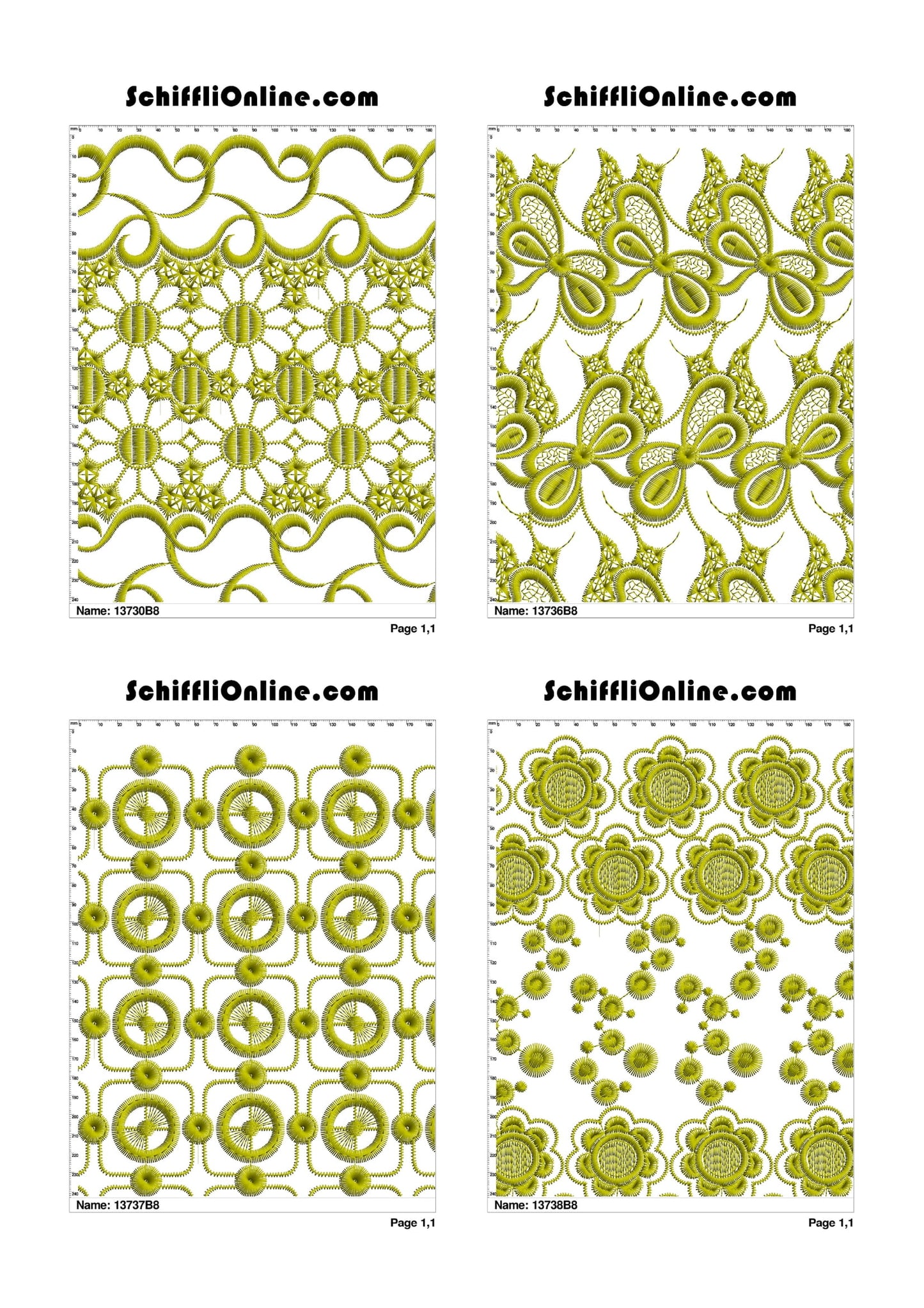 ALLOVER BORER 8X4 VOL 1 - 500 DESIGNS