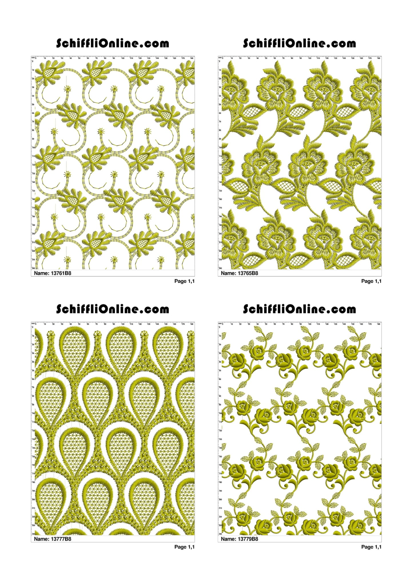 ALLOVER BORER 8X4 VOL 1 - 500 DESIGNS