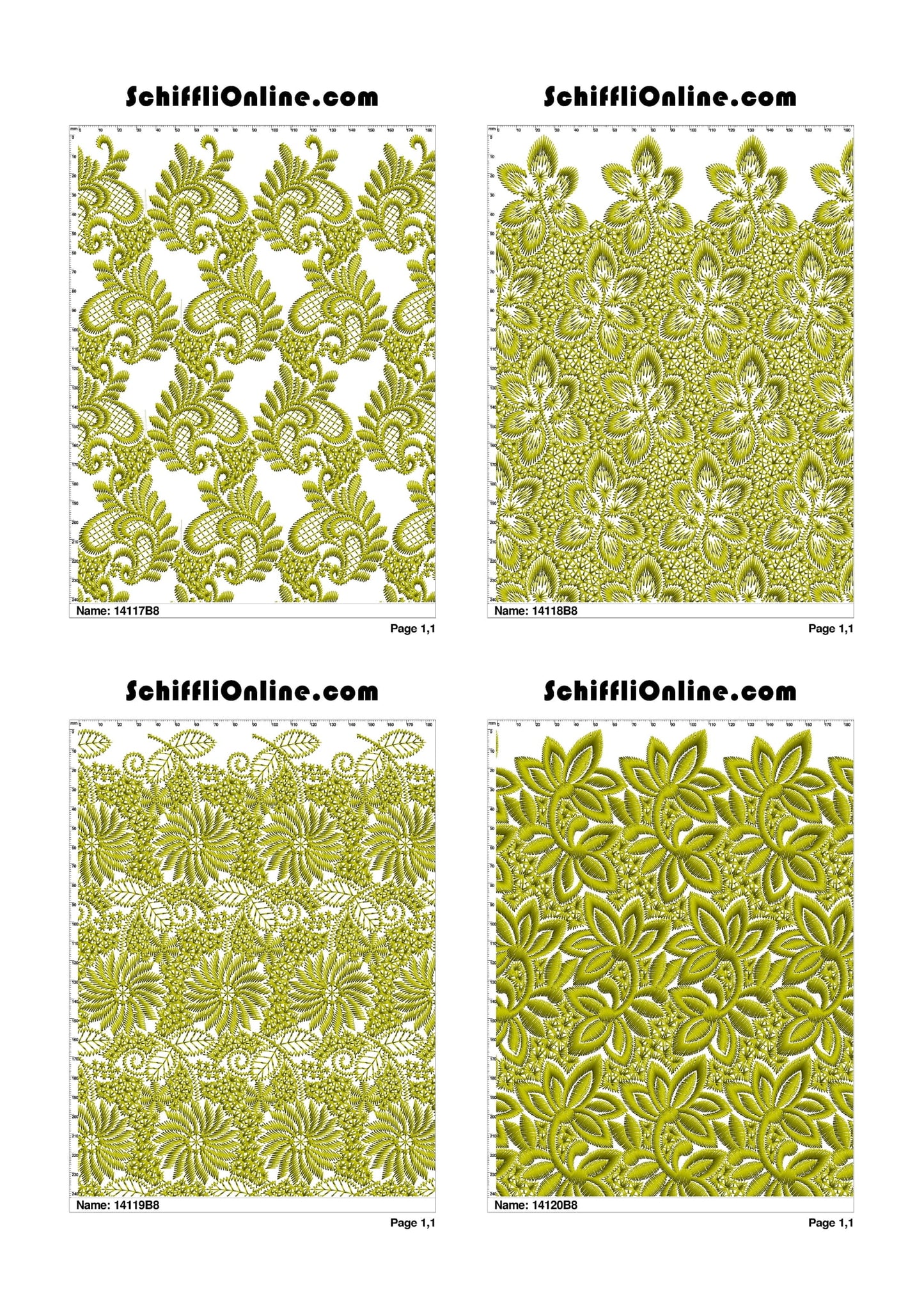 ALLOVER BORER 8X4 VOL 1 - 500 DESIGNS
