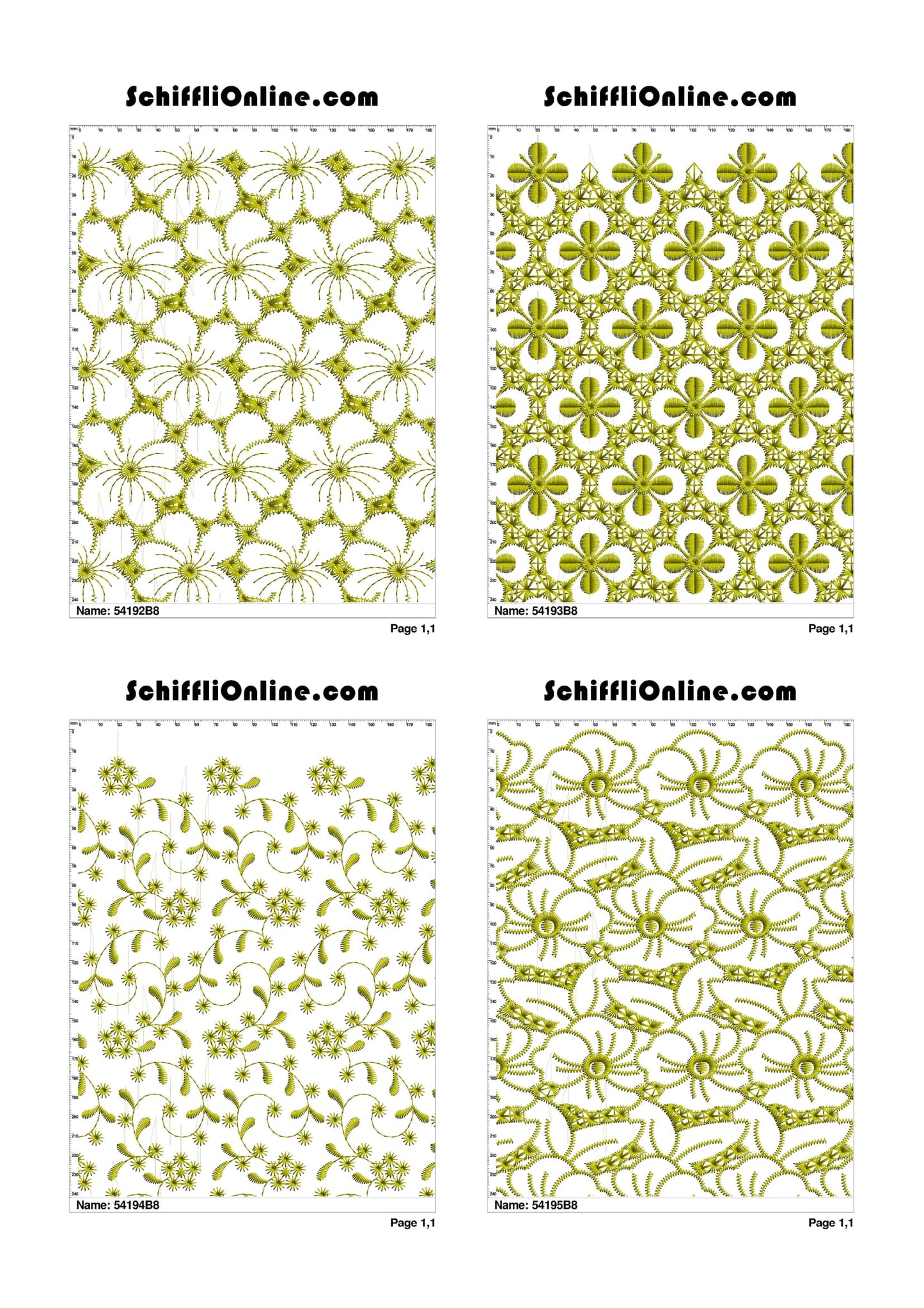 ALLOVER BORER 8X4 VOL 2 - 500 DESIGNS